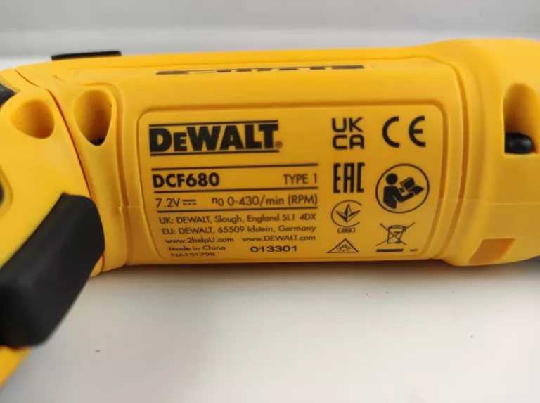 WKRĘTAK ŻYROSKOPOWY DEWALT DCF680 /2 X AKU 7,2V 1,0AH, ŁADOWARKA, WALIZKA