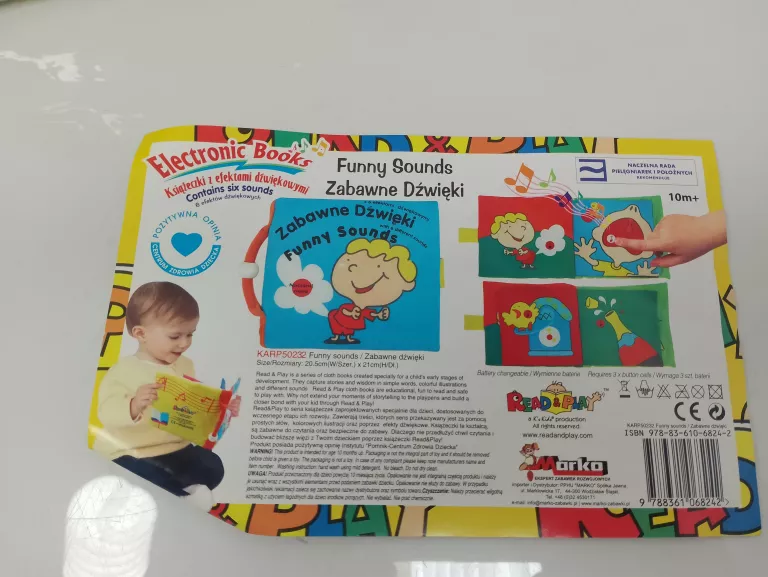 KSIĄŻKA Z ZABAWNYMI DŹWIĘKAMI KARP50232