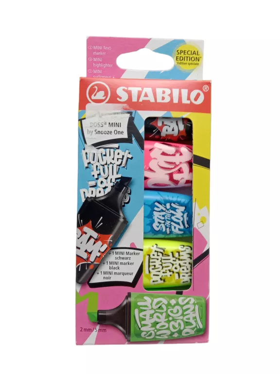 MINI MARKERY/ZAKREŚLACZE STABILO 5 SZT