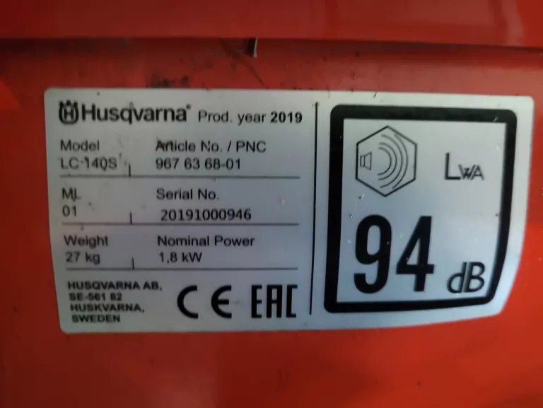 KOSIARKA SPALINOWA HUSQVARNA MODEL LC 140S