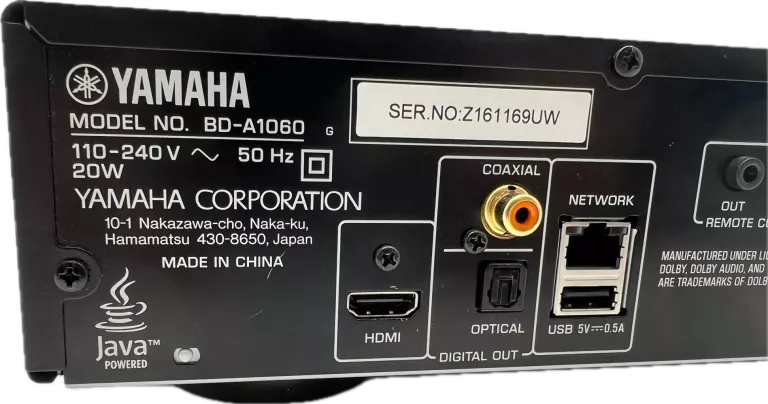 ODTWARZACZ BLU-RAY YAMAHA BD-A1060