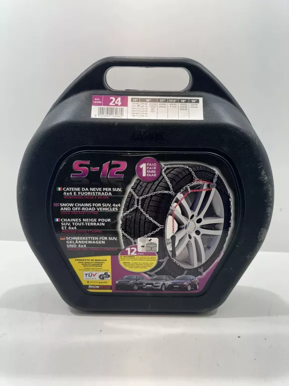 ŁAŃCUCHY ŚNIEGOWE S12 215/80 R15 235/55 R17