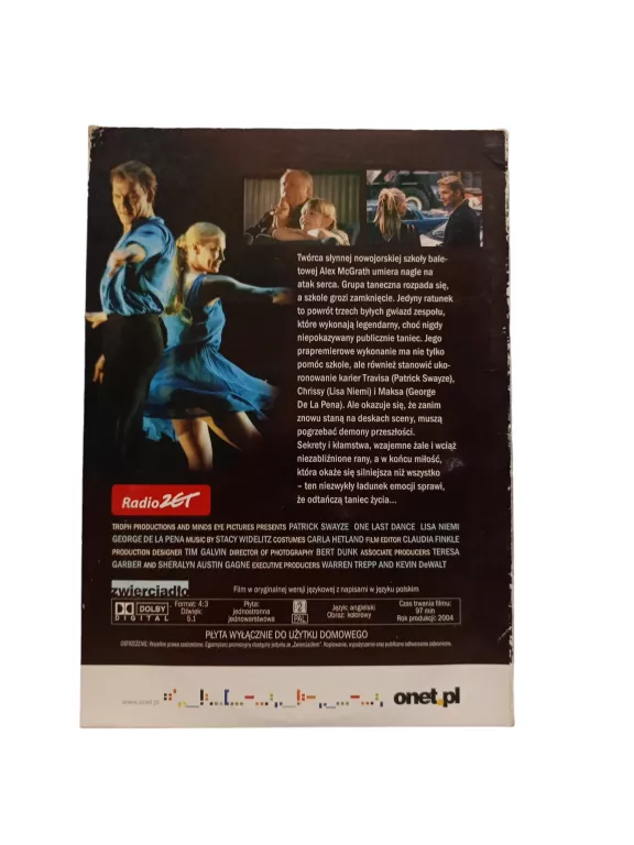 "OSTATNI TANIEC" DVD LISA NIEMI 2003 TROPH PRODUCTIONS