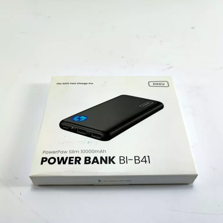 POWERBANK SLIM 10000MAH 2 X USB USB-C Z LATARKĄ