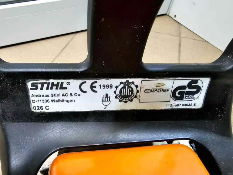 PILARKA SPALINOWA STIHL 026C STAN DB ŚLADY UŻYTKOWANIA
