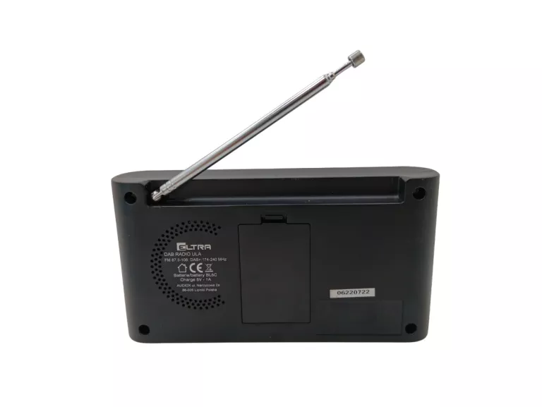 RADIO PRZENOŚNE AKUMULATOROWE DAB+ FM RDS AUX ELTRA ULA