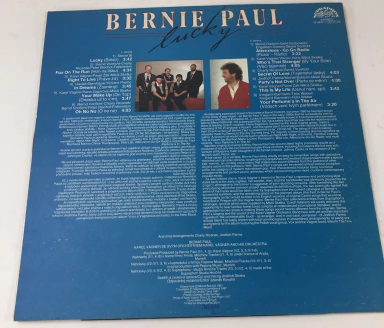BERNIE PAUL LUCKY VINYL