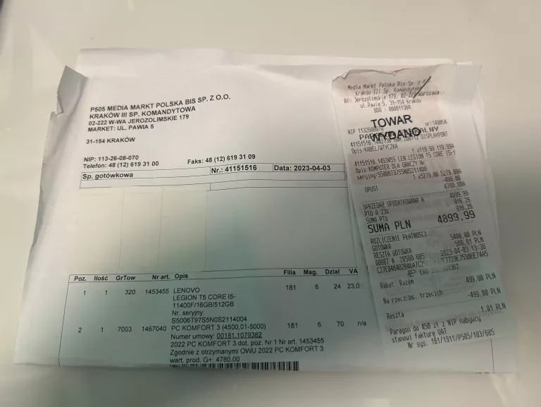 LENOVO LEGION T5 26IOB6 I5-11400F/16GB/512 GB SSD/RTX 3060 FV