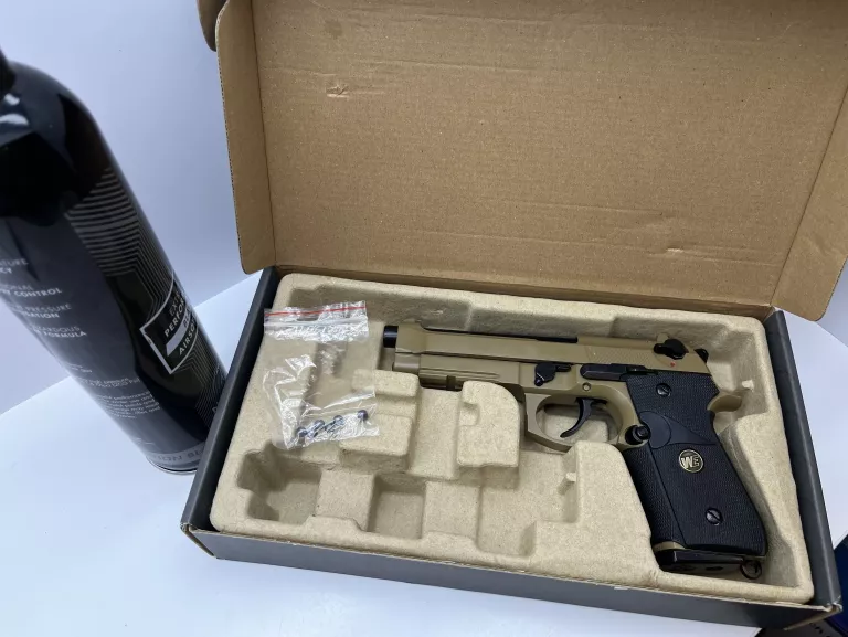 REPLIKA PISTOLET ASG M9 A1 FULL METAL GBB DESERT WE