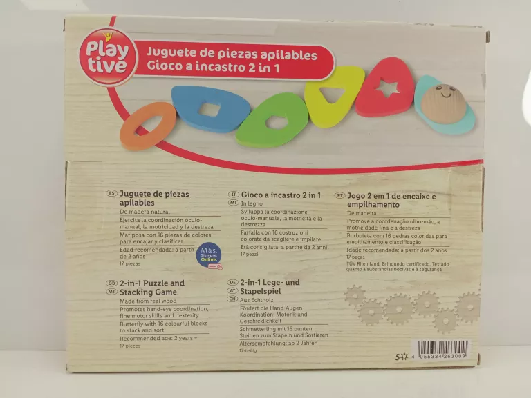 PLAYTIVE ZABAWKA DREWNIANA EDUKACYJNA MOTYL