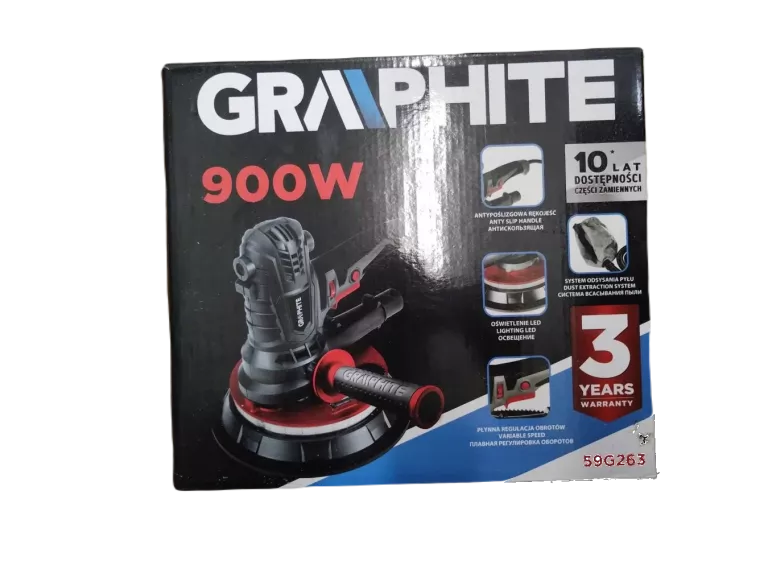 SZLIFIERKA DO GIPSU GRAPHITE 59G263 KOMPLET