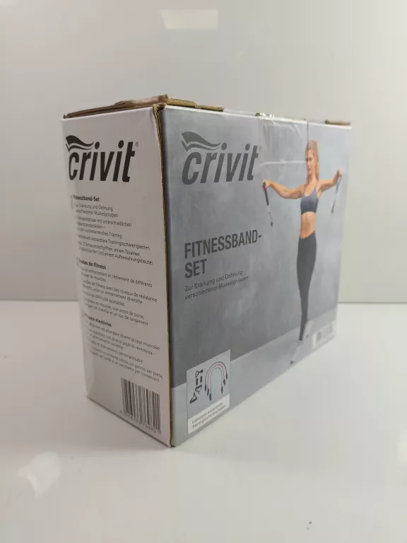 ZESTAW GUM DO FITNESU Z UCHWYTAMI - CRIVIT