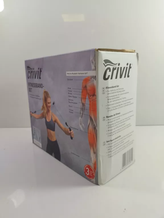 ZESTAW GUM DO FITNESU Z UCHWYTAMI - CRIVIT