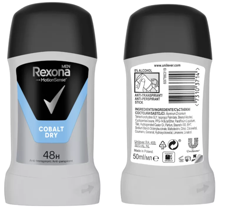REXONA MEN MOTIONSENSE DEZODORANT W SZTYFCIE COBALT DRY 50 ML