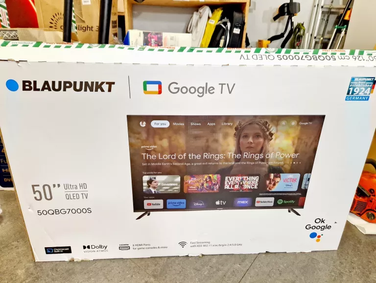TELEWIZOR BLAUPUNKT 50" UHD 4K MODEL 50QBG7000S + DOW ZAK ! OKAZJA !