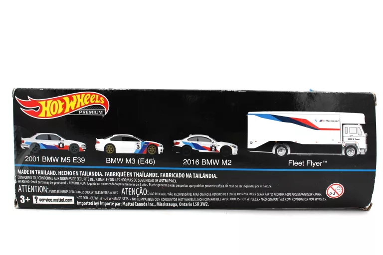 BMW MOTORSPORT SET DIORAMA - 4 PIECE HOT WHEELS PREMIUM 1:64