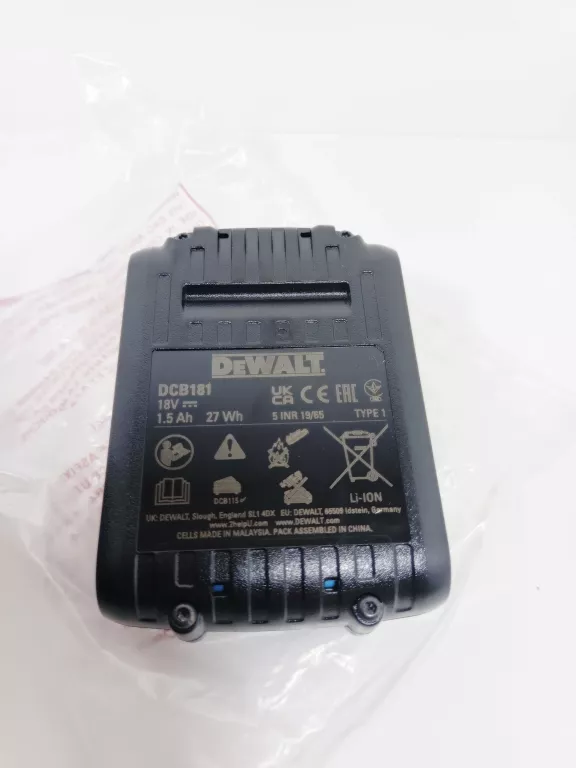 AKUMULATOR 18V 1,5AH XR LI-ION DEWALT DCB181