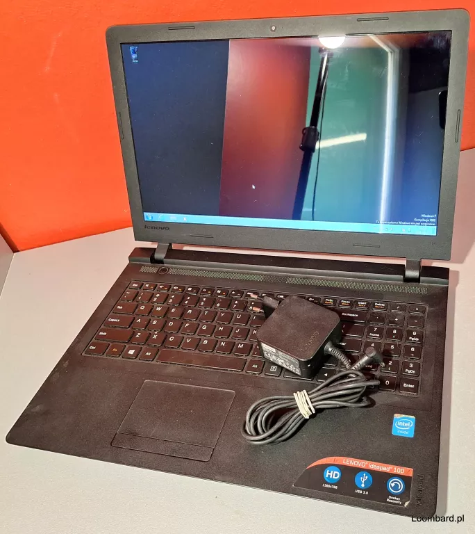 LAPTOP LENOVO IDEAPAD 100-15IBY PĘKNIĘTA MATRYCA