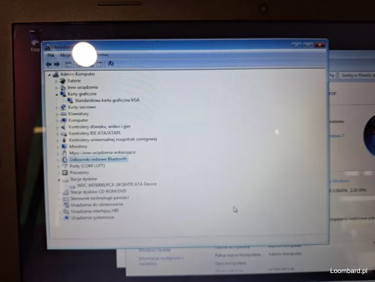 LAPTOP LENOVO IDEAPAD 100-15IBY PĘKNIĘTA MATRYCA