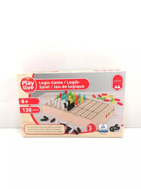 PLAYTIVE DREWNIANA ZABAWKA EDUKACYJNA MOTORYCZNA WBIJAK
