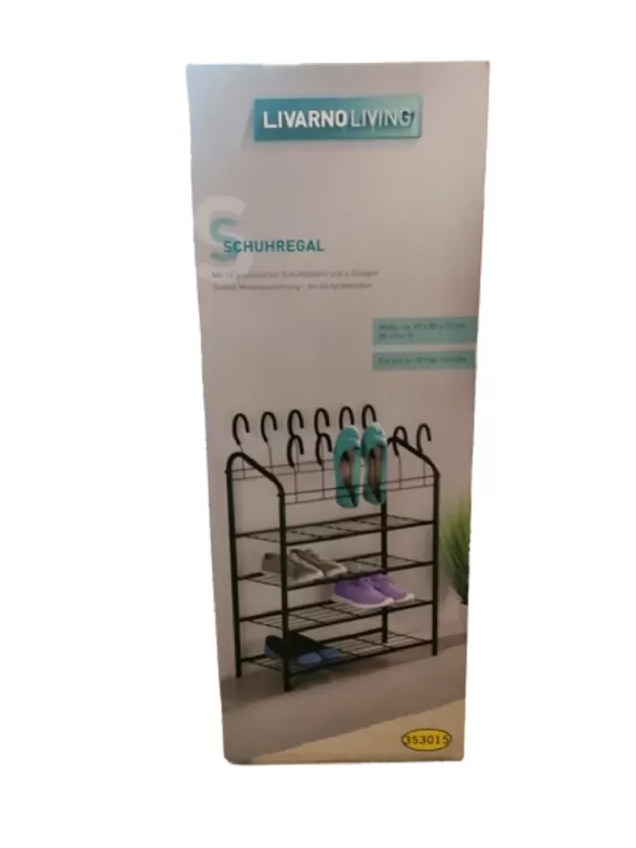 LIVARNO HOME REGAŁ NA BUTY Z 4 PÓŁKAMI