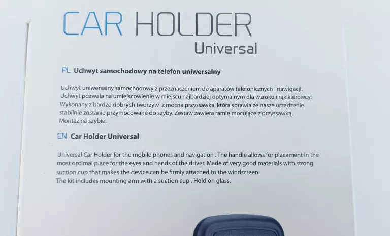 UCHWYT SAMOCHODOWY BLUE STAR UNIWERSALNY CZARNY