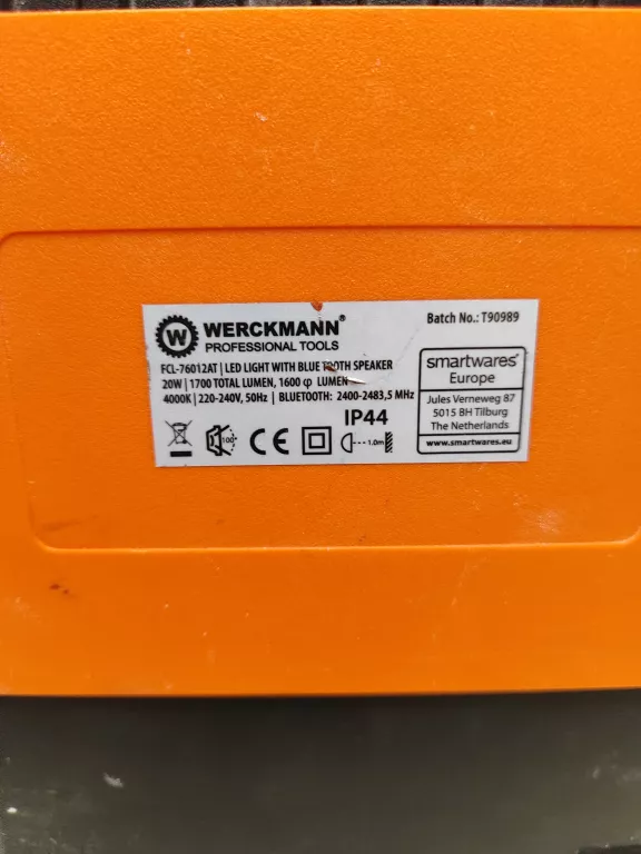 LAMPA GŁOŚNIK BT WERCKMANN FCL-76012AT