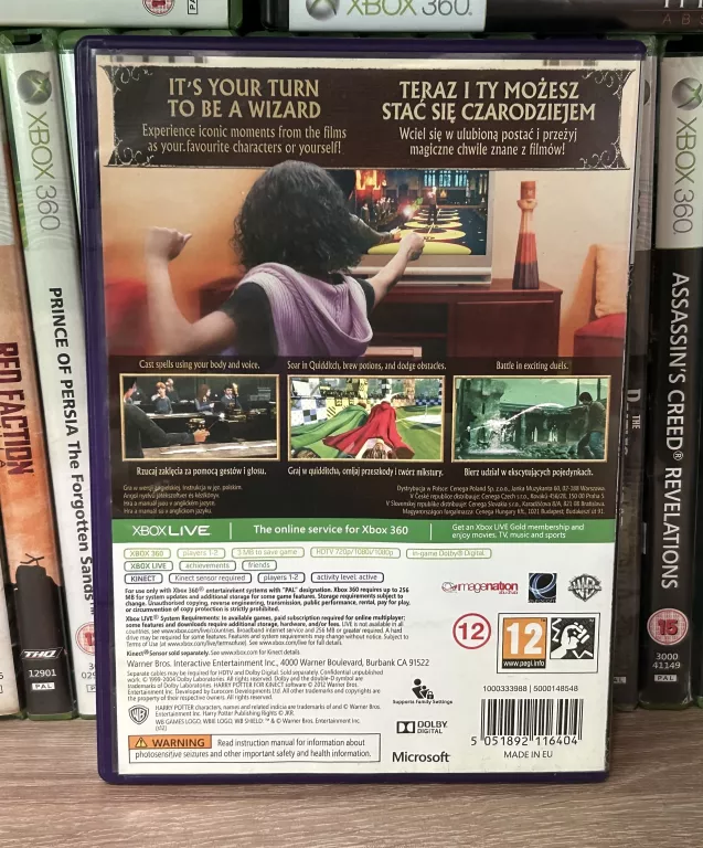 GRA HARRY POTTER FOR KINECT XBOX 360