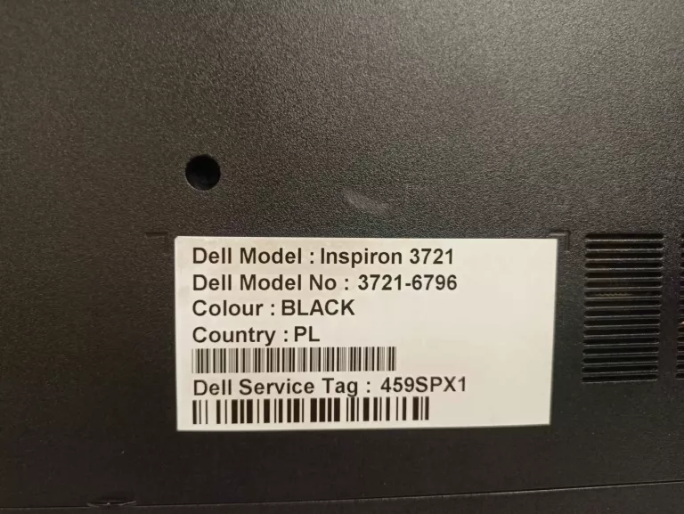 LAPTOP DELL INSPIRON 3721 6 GB RAM