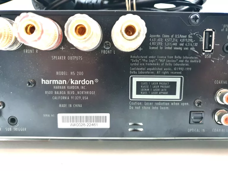 AMPLITUNER HARMAN KARDON HS 200 2.1 CZARNY