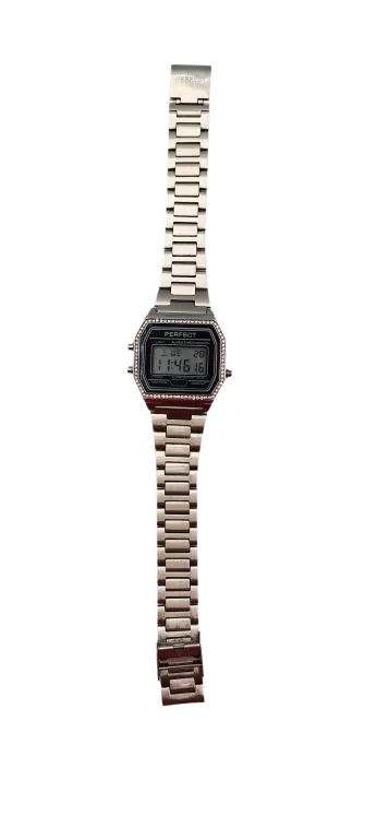 ZEGAREK PERFECT A8032 LCD SREBRNY
