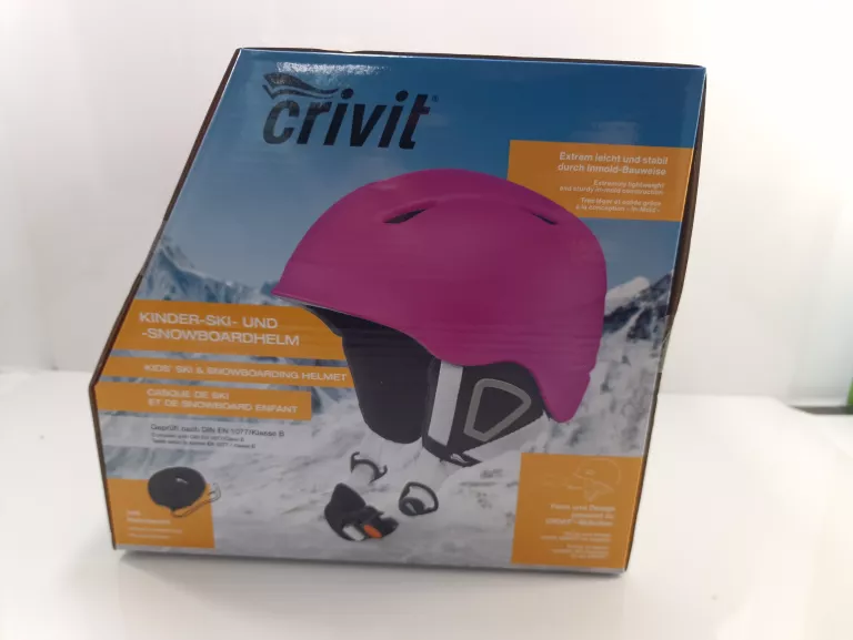CRIVIT KASK NARCIARSKI DZIECIECY SNOWBOARDOWY