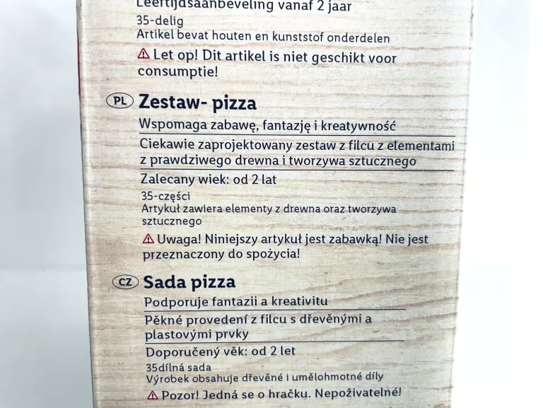 PLAYTIVE UKLADANKA / ZABAWKA PIZZA DREWNIANA