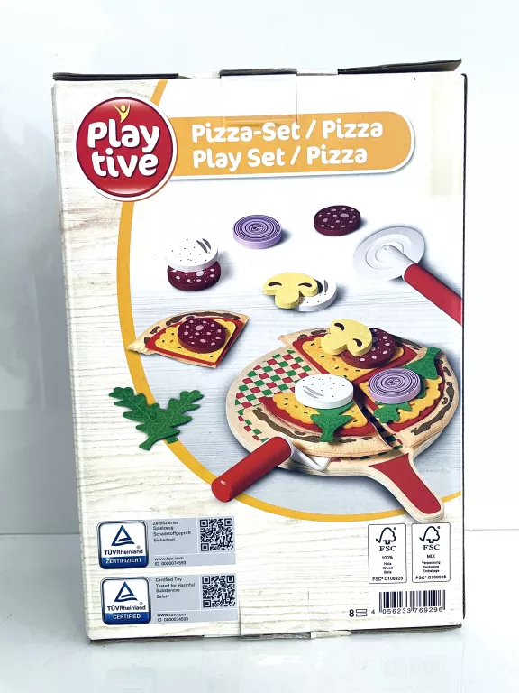 PLAYTIVE UKLADANKA / ZABAWKA PIZZA DREWNIANA