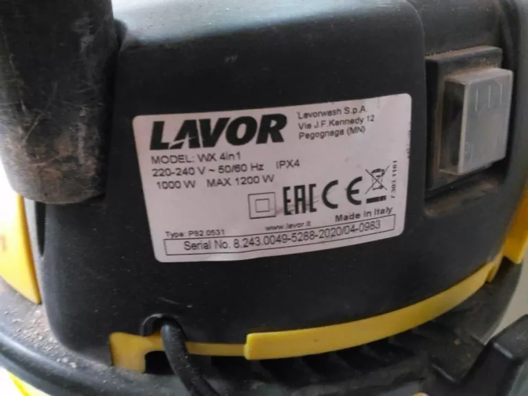 ODKURZACZ PRZEMYSŁOWY LAVOR WX 4IN1