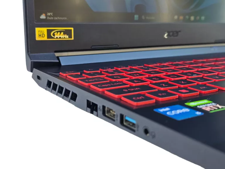 LAPTOP ACER NITRO 5 I5 11 GEN/GF GTX 3050/16GB RAM/512 SSD + ZASILACZ