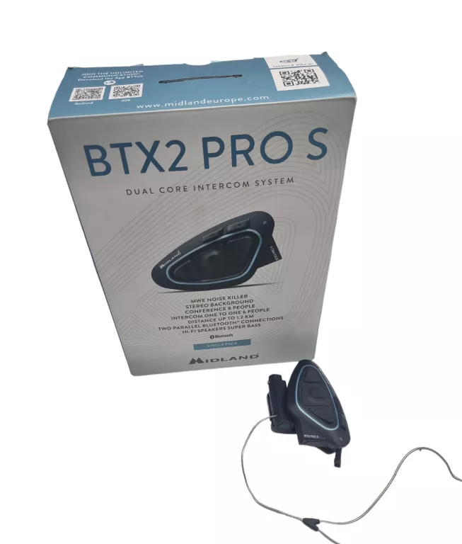 MIDLAND BTX2 PRO S LR HI-FI INTERCOM BLUETOOTH