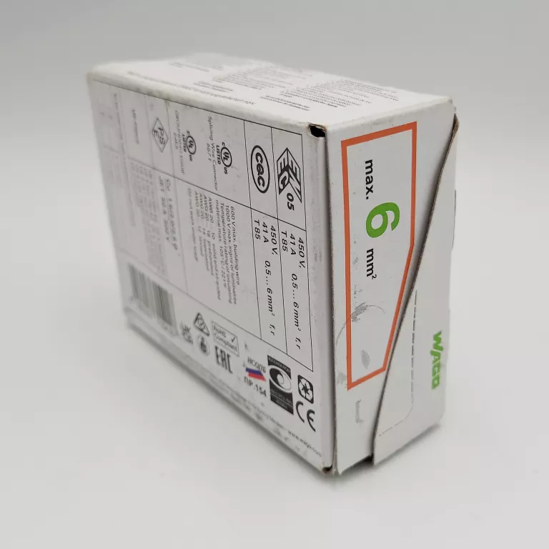 WAGO COMPACT 221-613 SZYBKOZŁĄCZKA 3X 0,5-6,0MM2 UNIWERSALNA 30 SZT