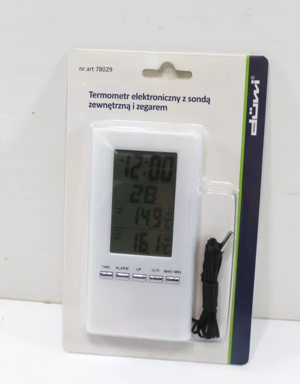 TERMOMETR ELEKTRONICZNY Z SONDĄ ZEWNETRZNĄ DUWI