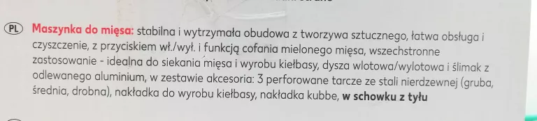 MASZYNKA DO MIĘSA FLEISCHWOLF MEAT GRINDER 600W