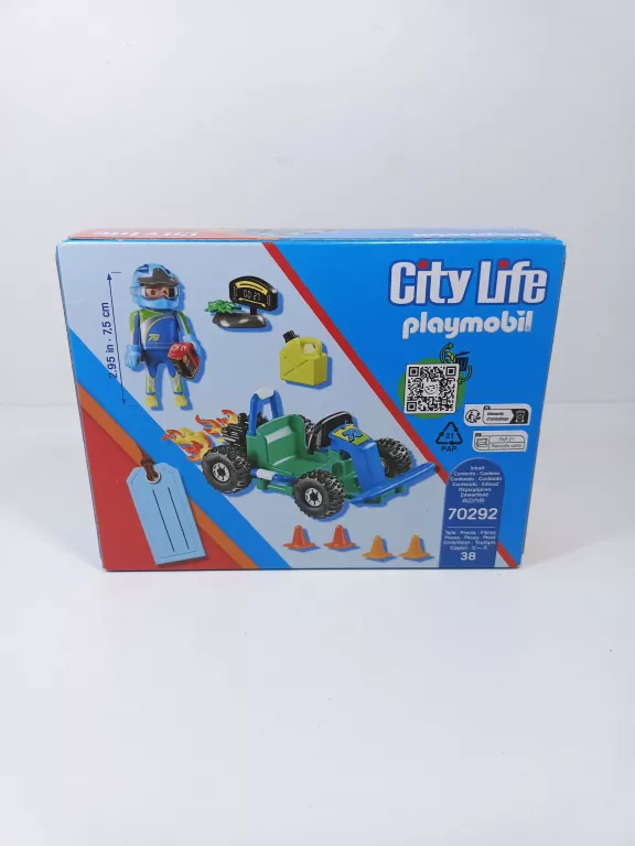 PLAYMOBIL 70292 WYŚCIG GO-KART GOKART FIGURKA KIEROWCY WYŚCIGOWEGO PACHOŁK