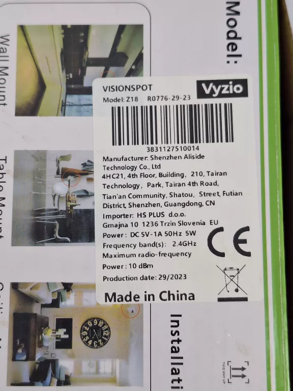 KAMERA VISIONSPOT Z18 RO776-29-23