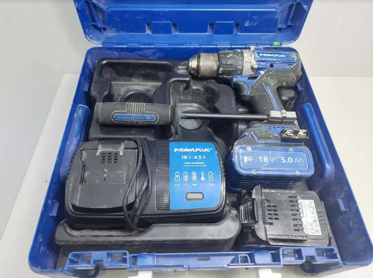 WKRĘTARKA RAWLPLUG R-PDD18-P100+ 2 AKU+ŁADO.+WALIZKA NIEBIESKA