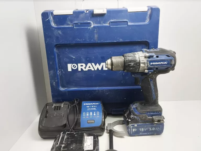 WKRĘTARKA RAWLPLUG R-PDD18-P100+ 2 AKU+ŁADO.+WALIZKA NIEBIESKA