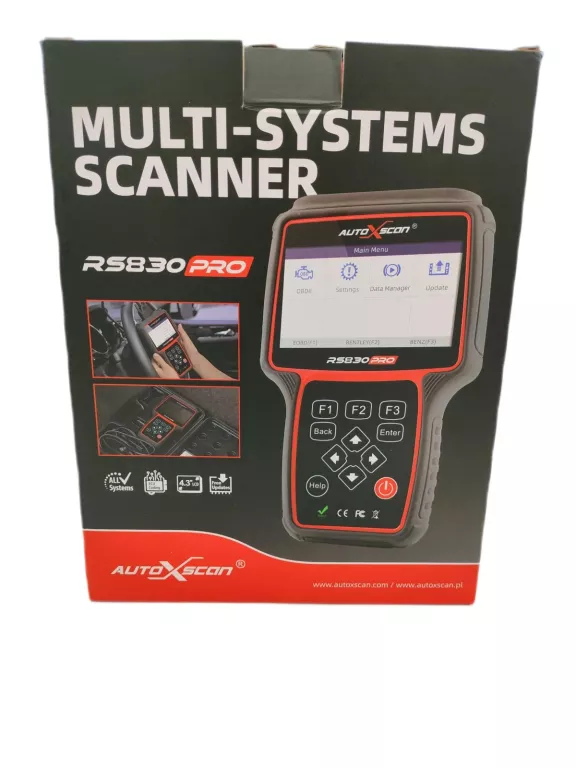 TESTER DIAGNOSTYCZNY AUTOXSCAN RS830PRO