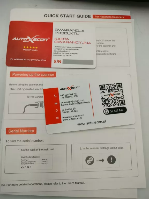 TESTER DIAGNOSTYCZNY AUTOXSCAN RS830PRO