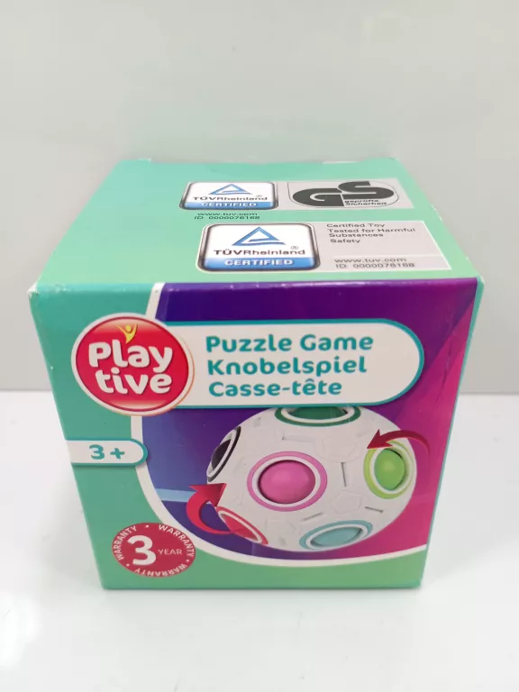 PLAYTIVE MAGICZNA KULA ŁAMIGŁÓWKA LOGICZNA PIŁKA KOSTKA