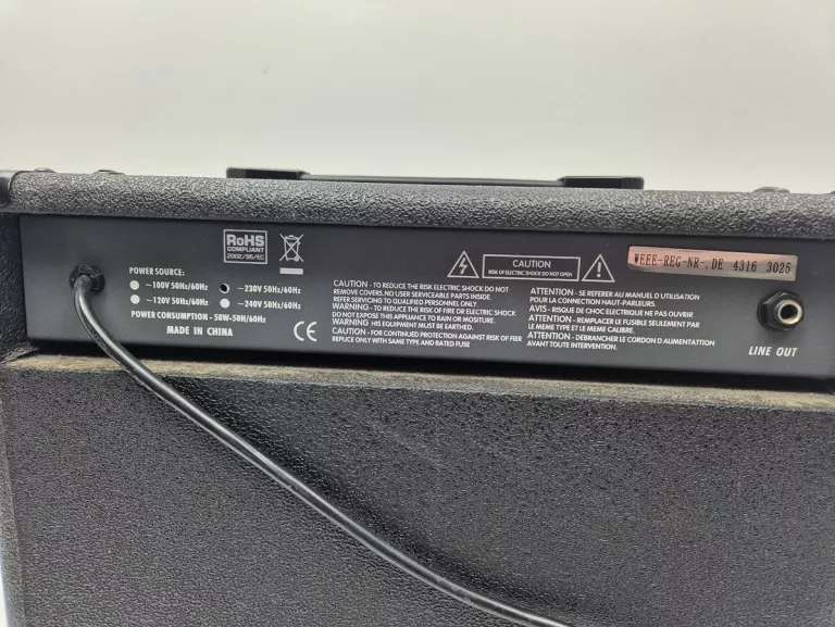 WZMACNIACZ BASOWY HY-X-AMP BASS-20 SOLO 50W