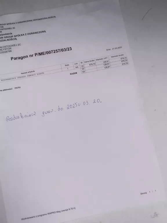 ROZDRABNIACZ DO GAŁĘZI FAWORYT GTR 2800