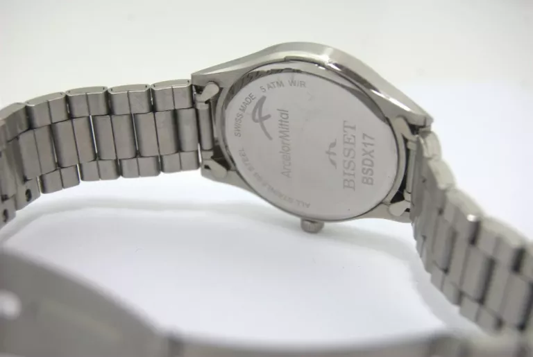 ZEGAREK MĘSKI BISSET CRYSTALL II STALOWY BSDX17